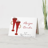 ジンジャーブレッドのクリスマスのレシピカード シーズンカード (裏面)