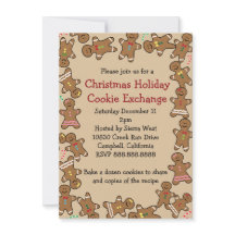 ジンジャーブレッドのクリスマスの休日のクッキー交換