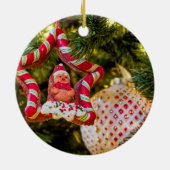 ジンジャーブレッドのクリスマスオーナメント セラミックオーナメント (裏面)