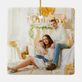 ジンジャーブレッドのクリスマスオーナメント セラミックオーナメント (裏面)