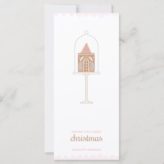 ジンジャーブレッドのクリスマスカード (正面)