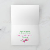 ジンジャーブレッドのクリスマスカード – お子様 – パーソナライズ シーズンカード (内部)