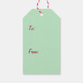 ジンジャーブレッドのクリスマスクッキーキャンディギフトラベル ギフトタグ (裏面)