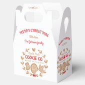ジンジャーブレッドのクリスマスクッキー交換レッド名 フェイバーボックス (オープン)