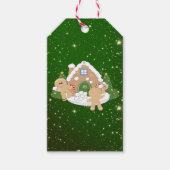 ジンジャーブレッドのクリスマスクッキー ギフトタグ (正面)
