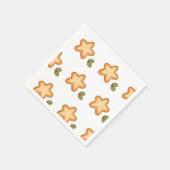 ジンジャーブレッドのクリスマスクッキー スタンダードカクテルナプキン (角)
