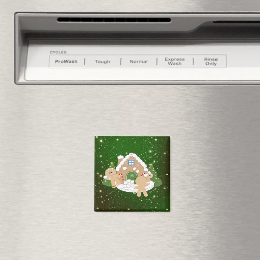 ジンジャーブレッドのクリスマスクッキー マグネット (インサイチュ (食洗機))