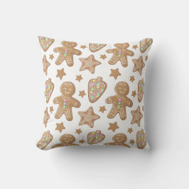 ジンジャーブレッドのクリスマスクーキーパターン クッション