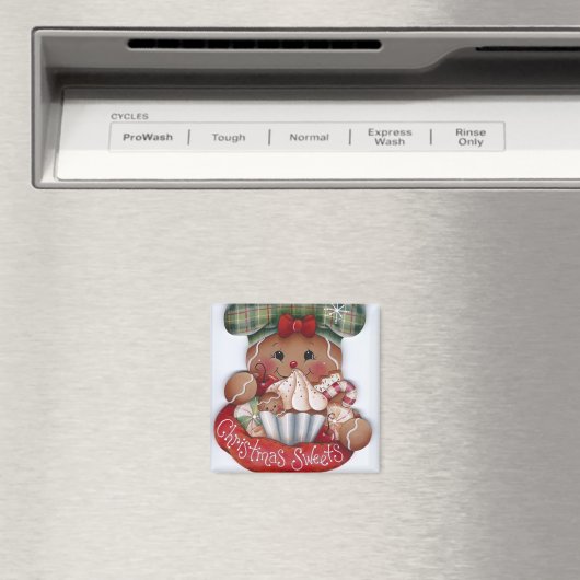 ジンジャーブレッドのクリスマススイーツマグネット マグネット (インサイチュ (食洗機))