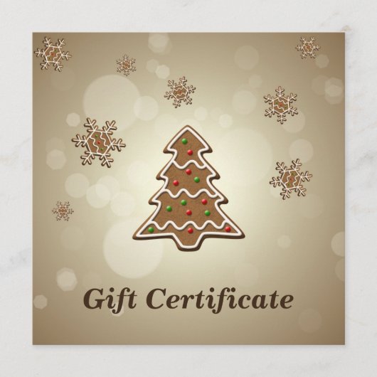 ジンジャーブレッドのクリスマスツリー (正面)