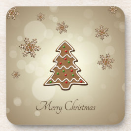 ジンジャーブレッドのクリスマスツリー コースター