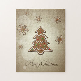 ジンジャーブレッドのクリスマスツリー ジグソーパズル