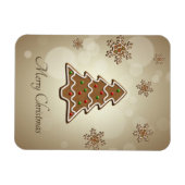 ジンジャーブレッドのクリスマスツリー マグネット (横)