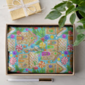 ジンジャーブレッドのクリスマスパターン 薄葉紙 (ギフト)