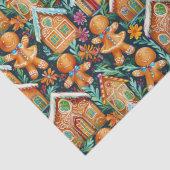 ジンジャーブレッドのクリスマスパターン 薄葉紙 (詳細)