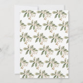 ジンジャーブレッドのクリスマスパーティー 招待状 (裏面)