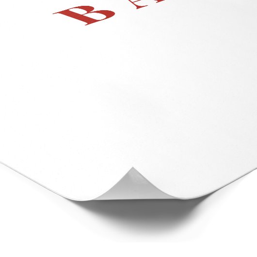 ジンジャーブレッドのクリスマスベビーシャワー歓迎サイン ポスター (角)