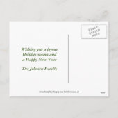 ジンジャーブレッドのクリスマスホリディフォトポストカード シーズンポストカード (裏面)