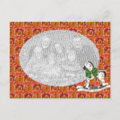 ジンジャーブレッドのクリスマスホリディフォトポストカード シーズンポストカード (正面)