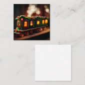 ジンジャーブレッドのクリスマス列車 ノートカード (正面/裏面)