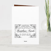 ジンジャーブレッドのクリスマス シーズンカード (裏面)