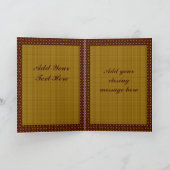 ジンジャーブレッドのクリスマス シーズンカード (内部)