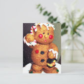 ジンジャーブレッドのクリスマス シーズンポストカード (スタンド正面)