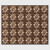 ジンジャーブレッドのクリスマス ラッピングペーパー (フラット)