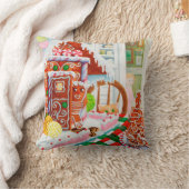 ジンジャーブレッドのサプライズ装飾用クッション クッション (ブランケット)