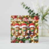 ジンジャーブレッドのサンタクロース シーズンカード (スタンド正面)