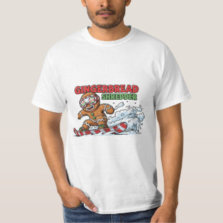 ジンジャーブレッドのスノーボーダー Tシャツ