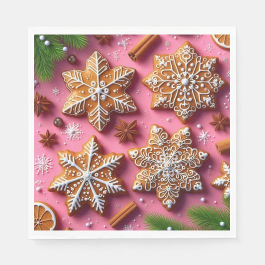 ジンジャーブレッドのナプキン！ スタンダードランチョンナプキン (正面)