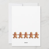 ジンジャーブレッドのホリデーカード シーズンカード (裏面)