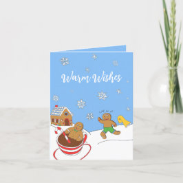 ジンジャーブレッドのホリデー、ホリデーシーズンはリラックス シーズンカード