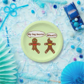 ジンジャーブレッドのユーモア ペーパープレート (パーティー)