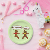 ジンジャーブレッドのユーモア ペーパープレート (パーティー)