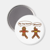 ジンジャーブレッドのユーモア マグネット (正面/裏面)