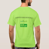 ジンジャーブレッドのロゴ-灰色 Tシャツ (裏面)