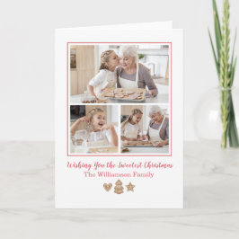 ジンジャーブレッドの休日の写真カード シーズンカード