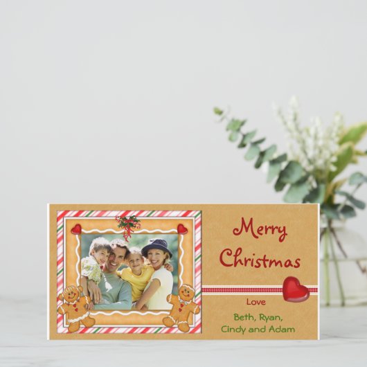 ジンジャーブレッドの写真の挨拶 シーズンカード (スタンド正面)