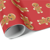 ジンジャーブレッドの包装紙 ラッピングペーパー (ロールコーナー)