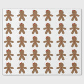 ジンジャーブレッドの女の子 ラッピングペーパー (フラット)