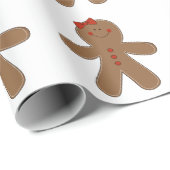 ジンジャーブレッドの女の子 ラッピングペーパー (ロールコーナー)