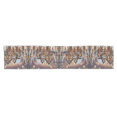 ジンジャーブレッドの家とかわいいジンジャーブレッドの家族 ショートテーブルランナー (横)