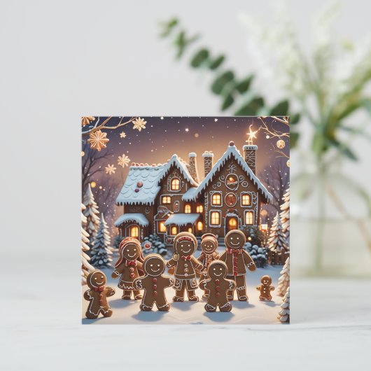 ジンジャーブレッドの家とかわいいジンジャーブレッドの家族 シーズンカード (スタンド正面)