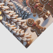 ジンジャーブレッドの家とかわいいジンジャーブレッドの家族 薄葉紙 (詳細)