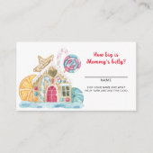 ジンジャーブレッドの家 – どのぐらいの大きさのお母さんの腹 エンクロージャーカード (正面)