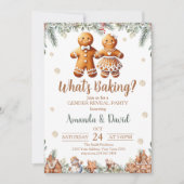 ジンジャーブレッドの性別お披露目パーティー What's Baking 招待状 (正面)