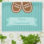 ジンジャーブレッドの抱擁 キッチンタオル (折り畳み)