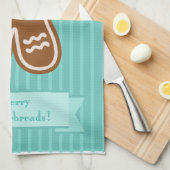 ジンジャーブレッドの抱擁 キッチンタオル (四つ折り)